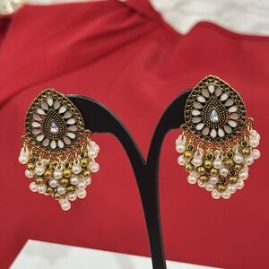 Pearl Jumka earrings